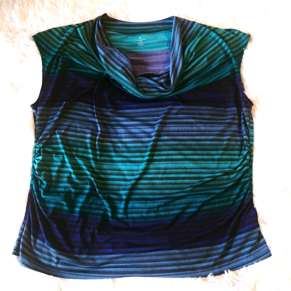 Worthington Sleeveless Striped Blouse